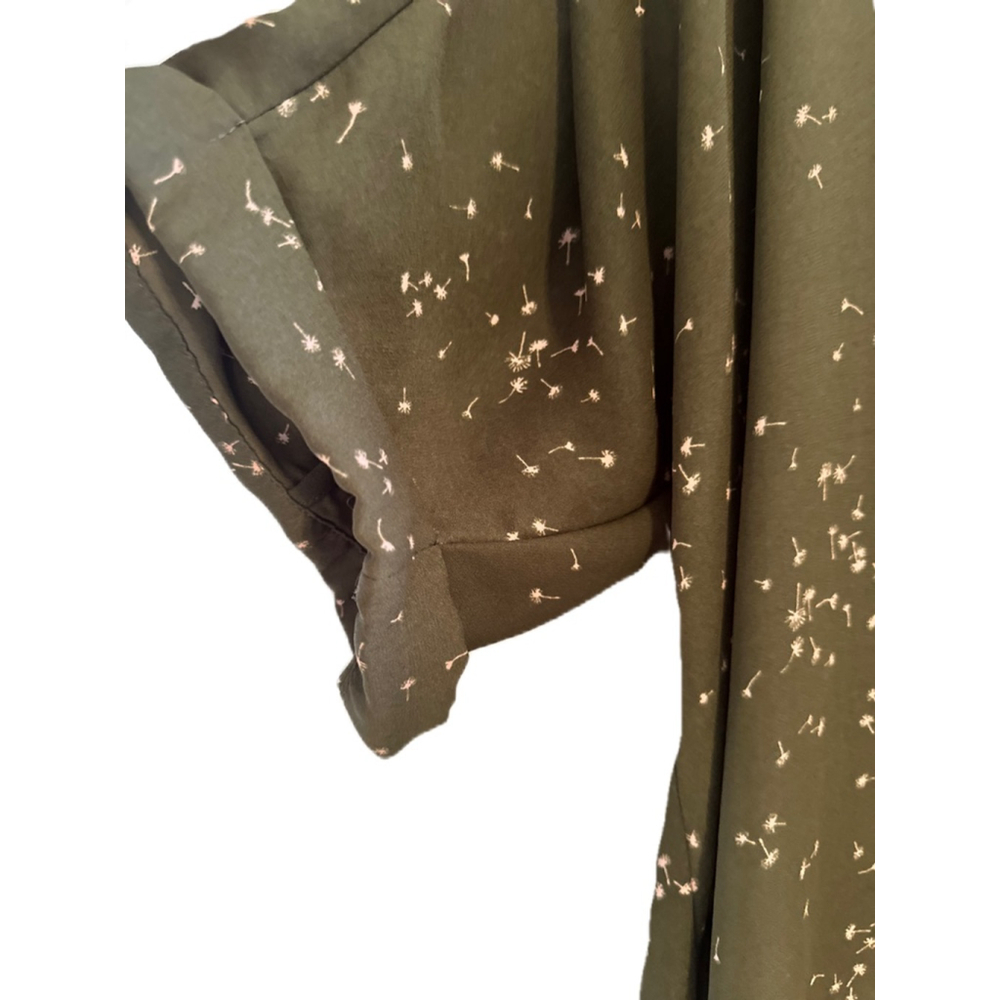 A.N.A A New Approach Women’s V-Neck Olive Green Dandelion Blouse Size‎ XL - Picture 10 of 15